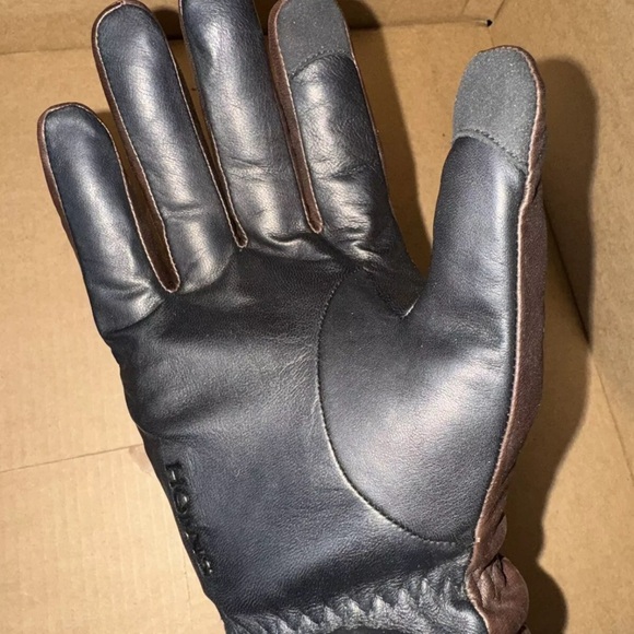 Honns Oliver Winter Gloves Mocha/Noir Size M - Picture 4 of 5